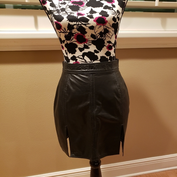Y2K Vintage Leather Corset Skirt S/M - Picture 2 of 12